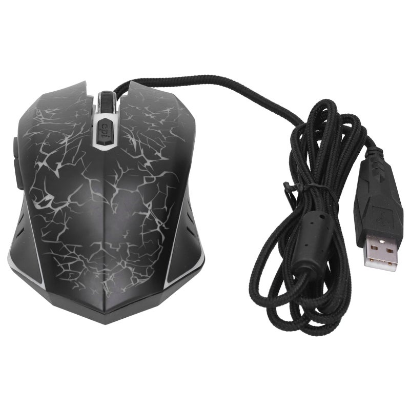 AOAS USB Wired Mouse 4000DPI Adjustable Ergonomic Design - Optical Gaming Mouse with 1200/2500/3200DPI Switch for Gamers - Image 5