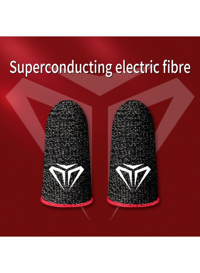 Gaming Finger Sleeve Sweatproof Mobile Game FingerBreathable-Product Color:[Red] Luxury Posture S02 Electric Competition Finger Cuff/unlimited Sales Platform  - Image 1