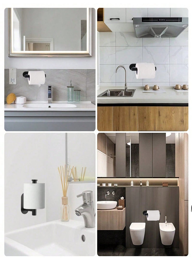 Stainless Steel Toilet Paper Holder with Shelf – Wall-Mounted Bathroom Tissue Roll Holder for Modern Home & Hotel – Rustproof, Easy Installation, Space-Saving Design for Small Bathrooms & Restrooms - Image 2