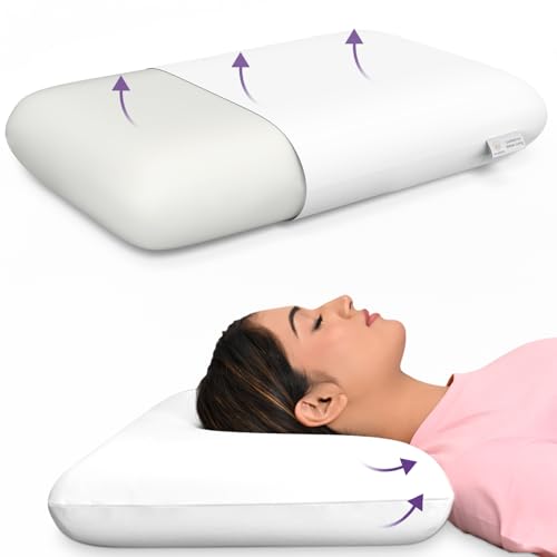 MY ARMOR Memory Foam King Size Pillow - 5 Inch High | 2 Years Warranty | Orthopedic Pillows for Sleeping, Without Cover - Pack of 1 - Image 1