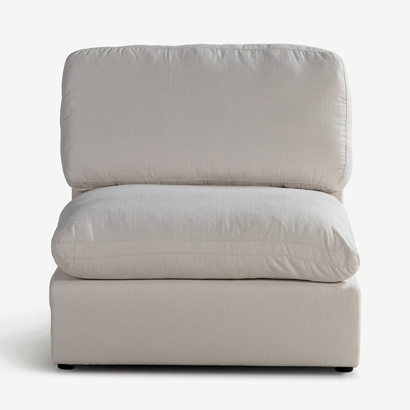 Beige 1.5 Seater Sofa for Living Room