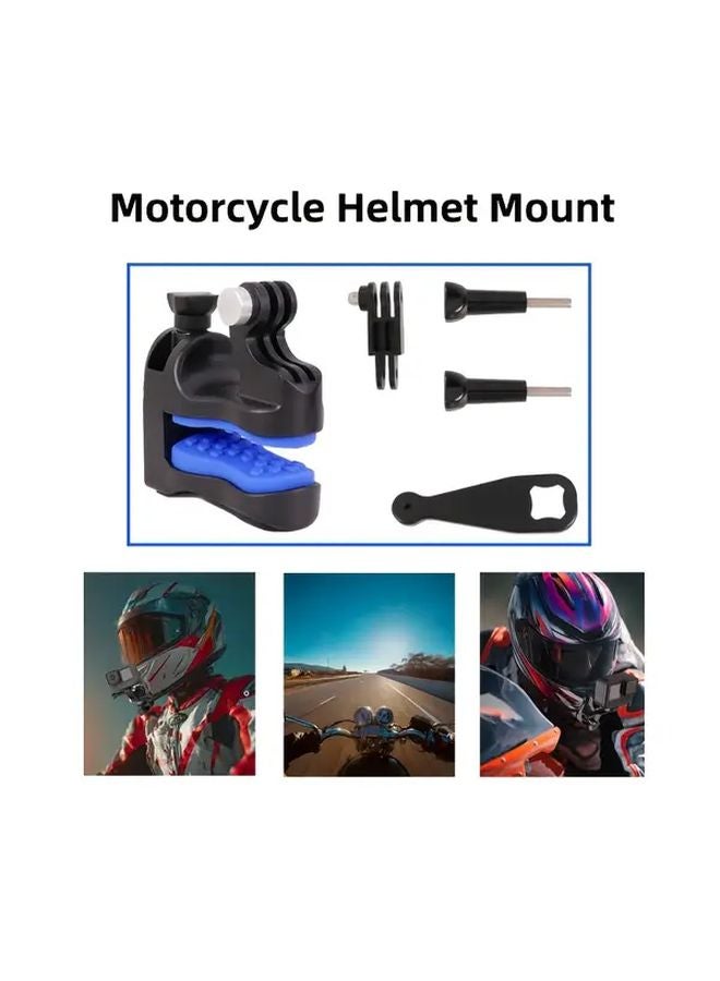 Helmet Chin Strap Mount For GoPro Hero DJI Insta360 Sports Camera Motorcycle Accessory - Image 2