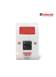 GOLD MEDAL Goldmedal Essenza Surface D P Switch With Indicator White Pack of 1  - Image 4