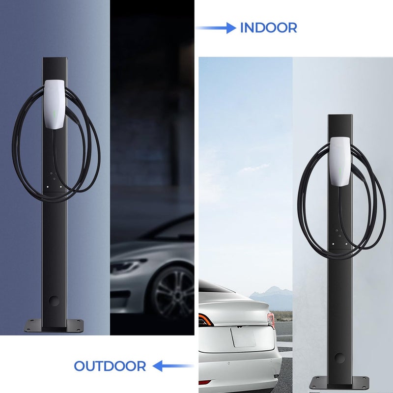 BMZX for Tesla Wall Connector Charger Pedestal Base Fits for Tesla Gen 3 Charging Station EV Mounted Cable Adapter for Tesla Charger Holder Charging Outdoor Indoor Organizer - Image 3