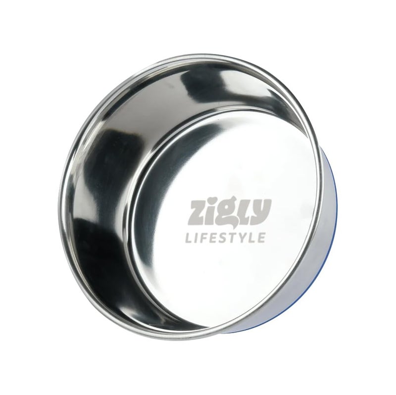 ZIGLY Stainless Steel Dog Feeding Bowl | XXL Size Rust-Resistant, Non-Slip & Easy Clean (S) - Image 1