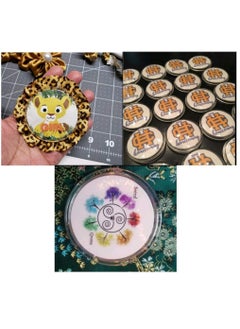 Excefore Button Badge 50Pcs Clear Button Pin Badges Kit  - Image 4