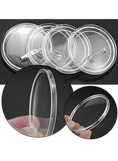 Excefore Button Badge 50Pcs Clear Button Pin Badges Kit  - Image 2