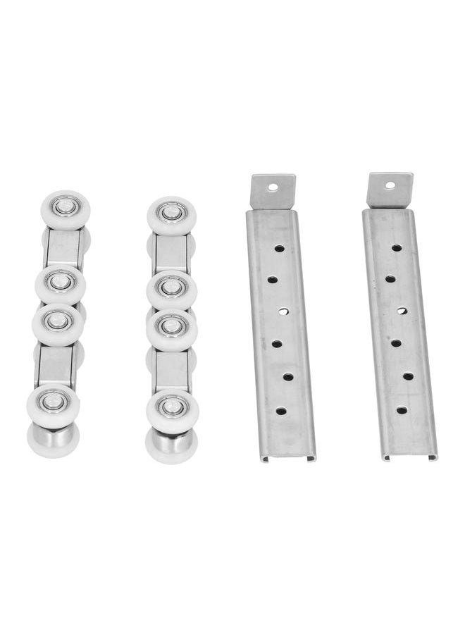 Thoraya Stainless Steel Hanging Wheel Mute Double Hole Sliding Door Hardware Pulley Hanging Rail Tool  - Image 3