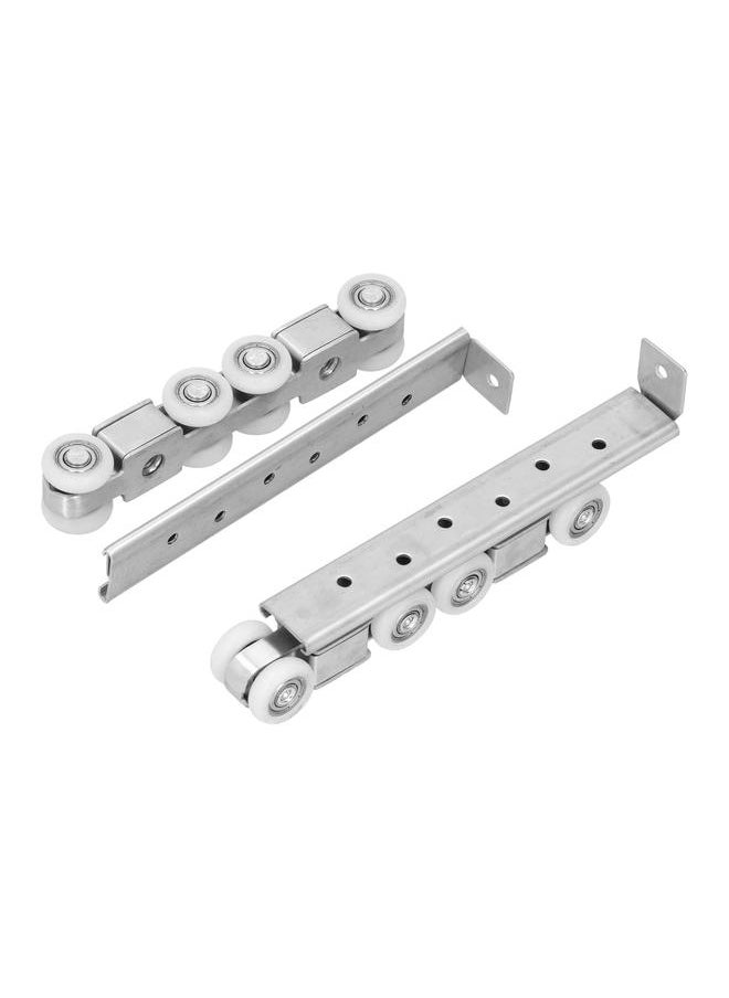 Thoraya Stainless Steel Hanging Wheel Mute Double Hole Sliding Door Hardware Pulley Hanging Rail Tool  - Image 5