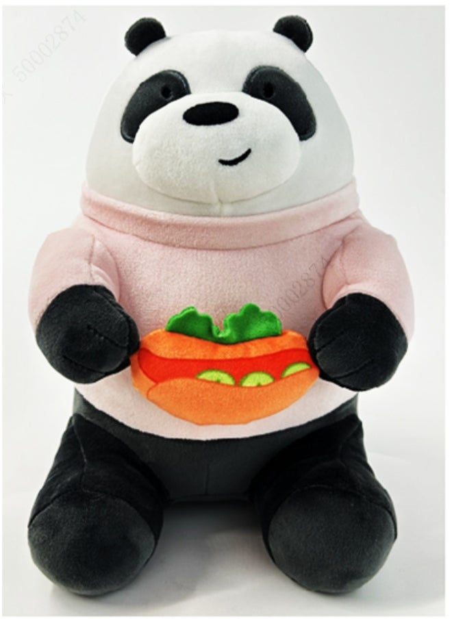 Miniso WE BARE BEARS Collection 10in. Foodie Plush Toy(Panda) 