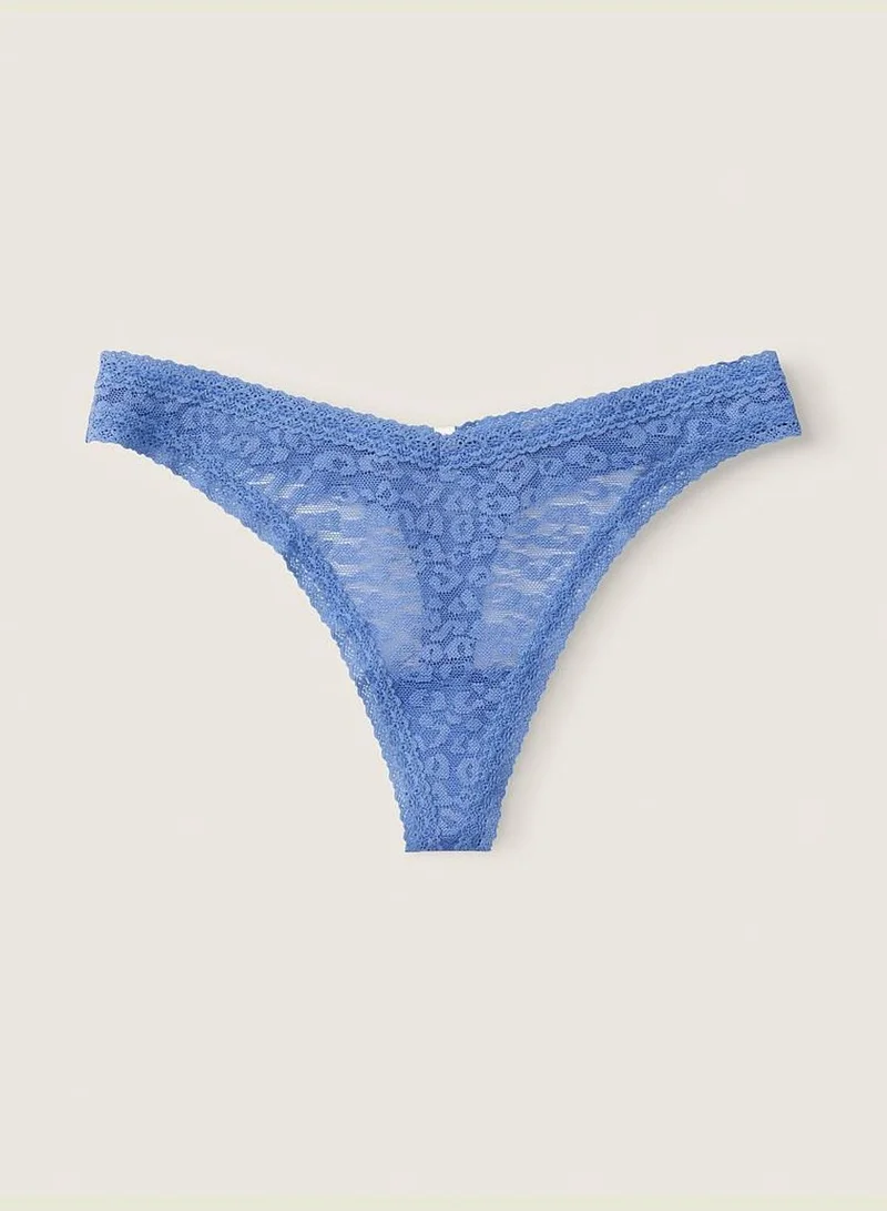 PINK Wear Everywhere Lace Thong Underwear