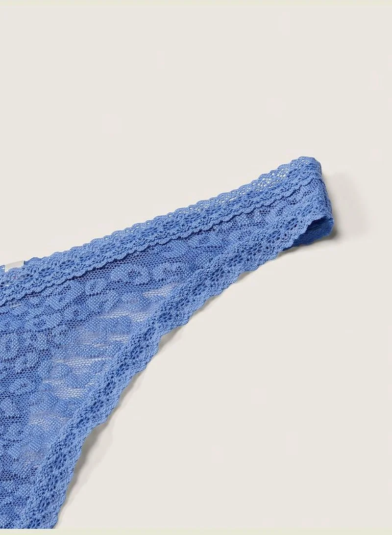 PINK Wear Everywhere Lace Thong Underwear