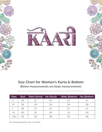Kaari Women's Hand Embroidered Kurta Set with Dupatta - Straight Fit | Silk Blend Fabric with Dabka Work | Sequin Work Organza Dupatta | Straight Pant with Side Pocket | Kurta Set For Women - Image 4