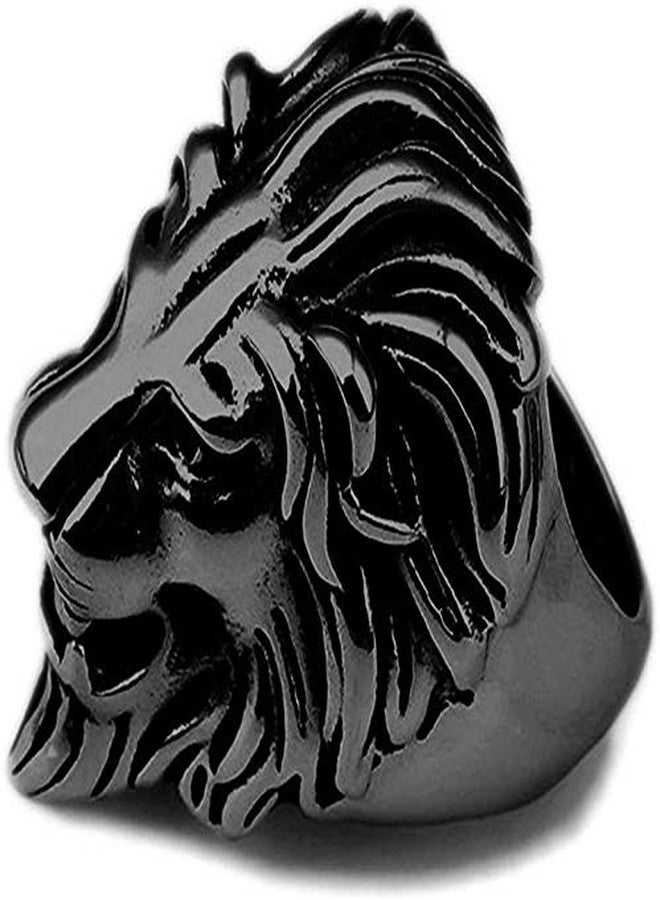 VIEN Original Stainless Steel King Lion Ring for Men and Boys Lion Head Ring Daily Use (pack of 1pc) - Image 1