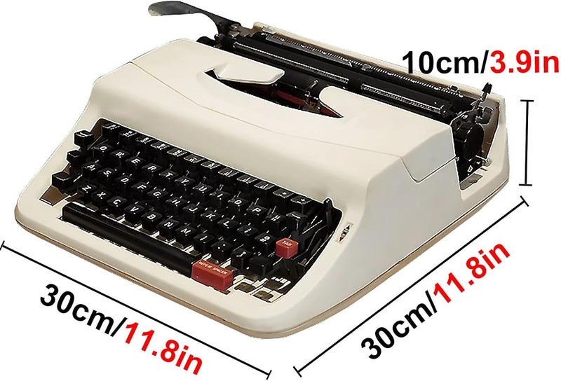 Old-Fashioned Traditional Portable Manual Typewriter,Vintage Typewriter for a Nostalgic Flow - Manual Typewriter Portable,Normal Typing,Easy to Use,Literary Gifts for Writers - Image 2