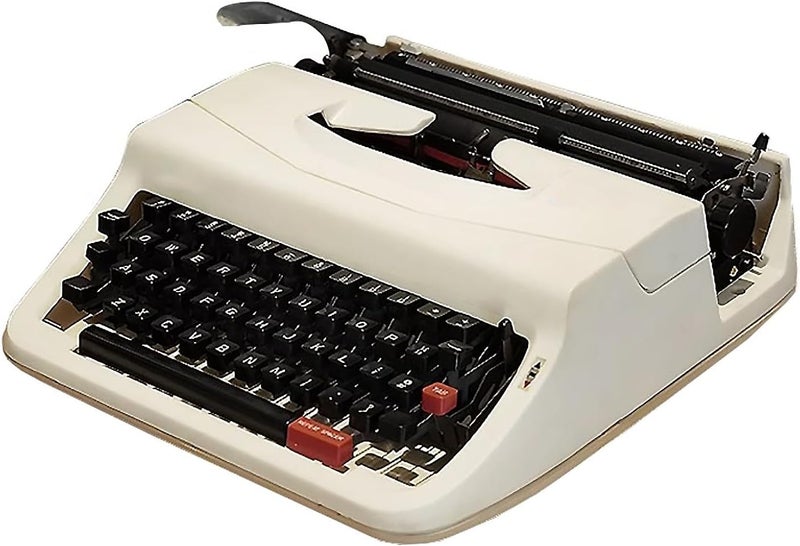 Old-Fashioned Traditional Portable Manual Typewriter,Vintage Typewriter for a Nostalgic Flow - Manual Typewriter Portable,Normal Typing,Easy to Use,Literary Gifts for Writers - Image 1