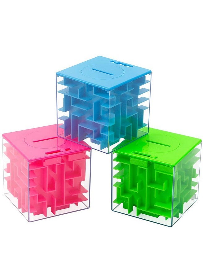 ThinkMax - Money Maze Puzzle Box For Kids And Adults, Perfect Money Holder Maze Puzzle Gift Box (3 Pack) - Image 1