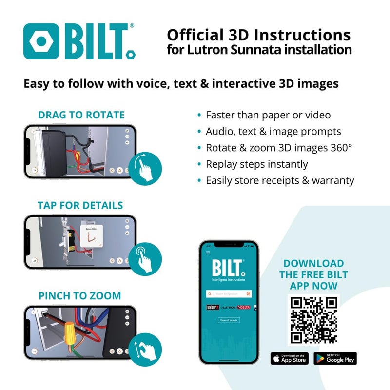 Lutron Sunnata Touch Dimmer Switch with Wallplate with LED+ Advanced Technology, for LED and Incandescent, 3 Way/Multi Location, STCL-153MW-WH, White - Image 3