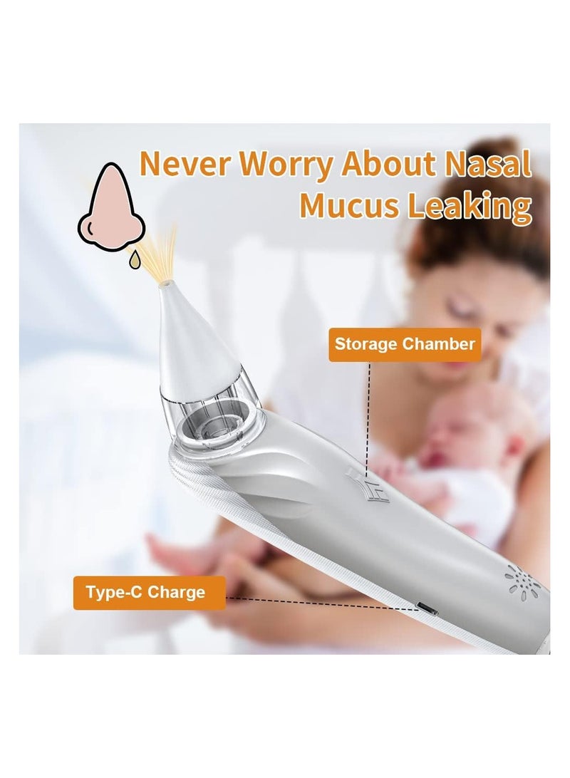 SOLARAE Baby Electric Nasal Aspirator, Adjustable 3 Level Suction with Music Function and Night Light Soothing, Toddler Deeply Nose Cleaner, Suitable for Infants Kids Toddlers - Image 4