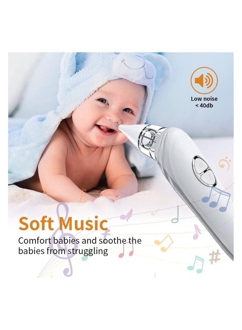 SOLARAE Baby Electric Nasal Aspirator, Adjustable 3 Level Suction with Music Function and Night Light Soothing, Toddler Deeply Nose Cleaner, Suitable for Infants Kids Toddlers - Image 2