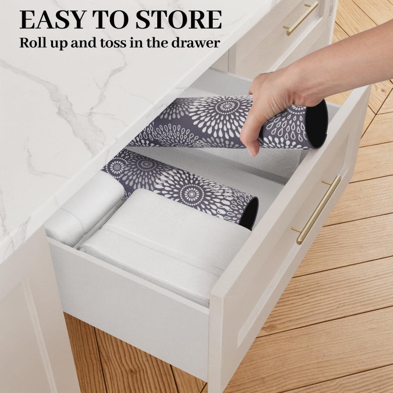 LuxStep Dish Drying Mat Super Absorbent Kitchen Counter Mat Rubber Backing Draining Mat Easy to Clean Kitchen Accessories Dish Rack Pad for Dishes, Utensils, Countertops, Sinks 15" x 18" Grey - Image 5