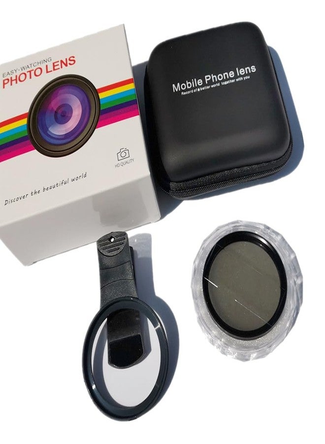 EMVANV 52mm Clip-on CPL Phone Camera Lens Filter, Phone Lens Filter Kit, Universal CPL Filter Compatible with iPhoneSamsung/Android Smartphones(Size:52mm) - Image 2