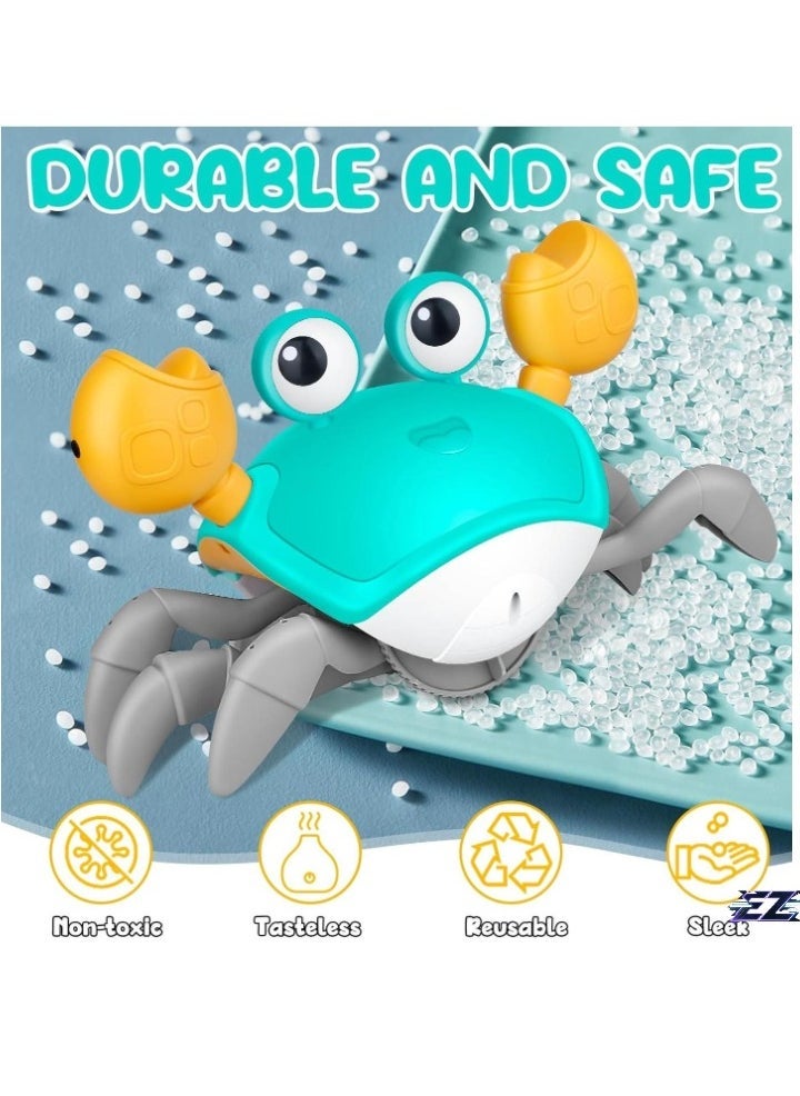 ELTRAZONE Crawling Crab Baby Toy Interactive Tummy Time Toy with Automatic Obstacle Avoidance, Music & Sound Effects – Ideal Gift for Babies 3-12 Months, Walking Toddler Toy for Early Development – Perfect Birthday Gift for Toddlers - Image 1
