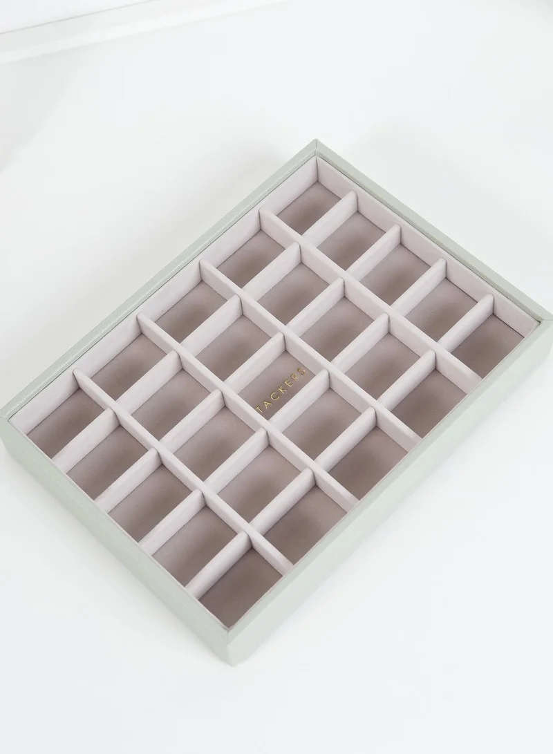 Stackers Sage Green Classic 3 Layer Jewellery Box