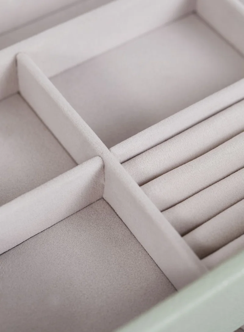 Stackers Sage Green Classic 3 Layer Jewellery Box