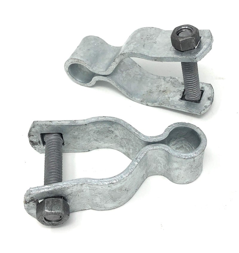 FENCESMART4U Pressed Steel Chain Link Fence Frame Hinge w/Bolt - (2 Sets Pack) (1-3/8") - Image 2