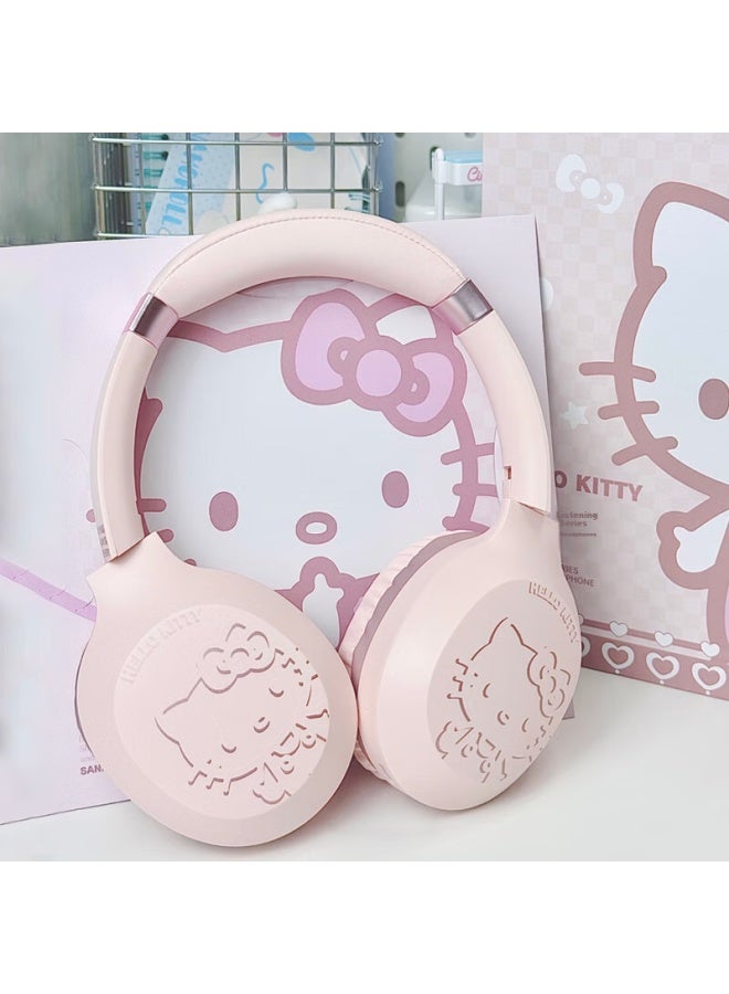 Chen Feng Chenfeng Sanrio, Head-style Bluetooth Earphones S05, Wireless Gaming High-quality Sound Sports Earphones For Men And Women, Cute Girl Pink Earphones, Kt Cat, Compatible With Apple, Huawei, Xiaomi - Image 2
