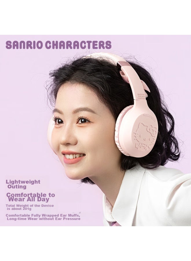 Chen Feng Chenfeng Sanrio, Head-style Bluetooth Earphones S05, Wireless Gaming High-quality Sound Sports Earphones For Men And Women, Cute Girl Pink Earphones, Kt Cat, Compatible With Apple, Huawei, Xiaomi - Image 3
