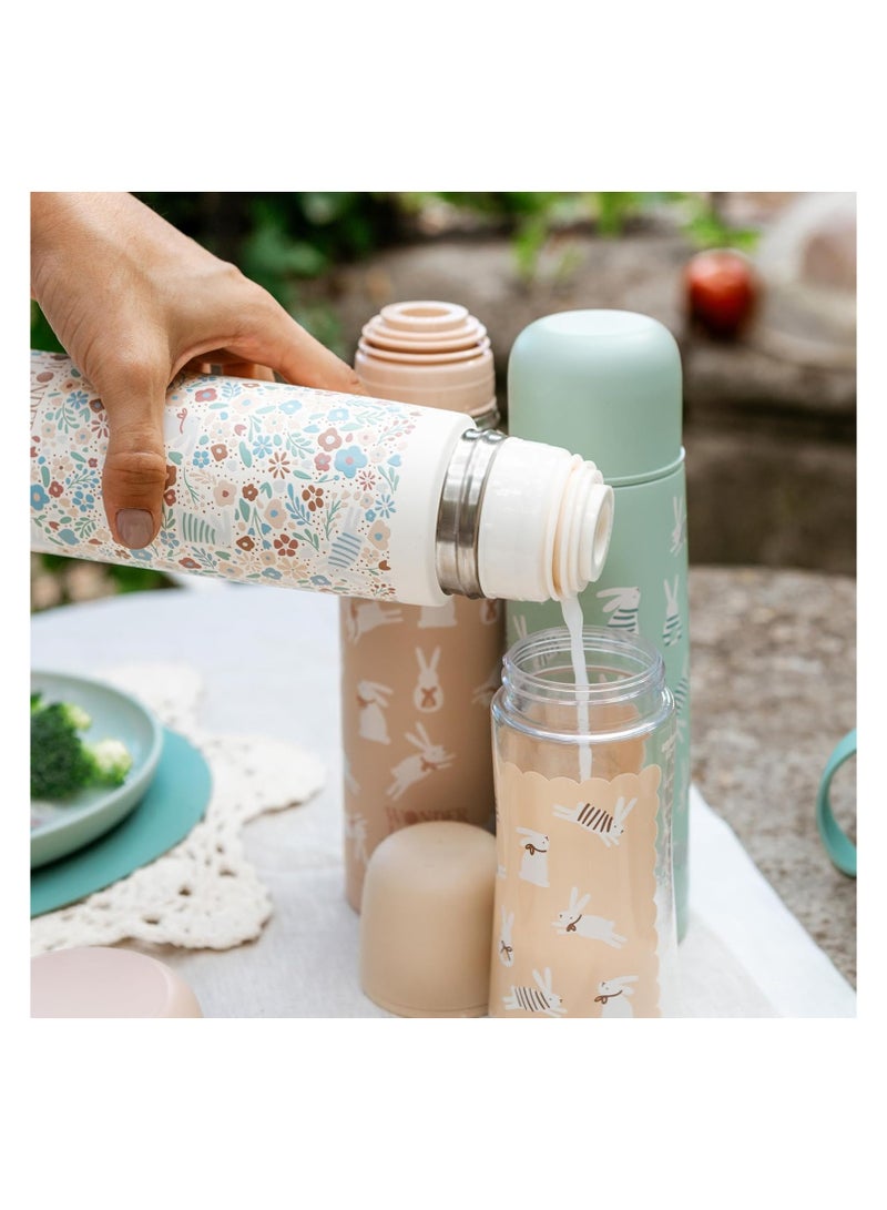 Suavinex 500ml Stainless Steel Thermos Flask for Babies, Insulated Bottle for Hot & Cold Drinks, Leakproof Airtight Pressure Cap - Image 2