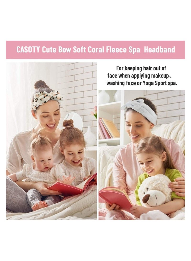 ORiTi 6 قطع من عصابة رأس غسول الوجه من الصوف المرجاني الناعم لعصابة شعر المكياج - Image 4