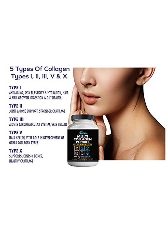 Vitamisan 2-Pack Multi Collagen Plus Pills (Type I, II, III, X) for Anti-Aging, Hair, Skin, Nails and Joint Support, 80 Day Supply 240 Capsules - Image 5