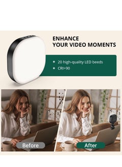 Y&D LED Video Light, Mini Selfie Light Camera Led for Phone, Laptop, Tablet and Computer, Dimmable Fill Lamp  - Image 3