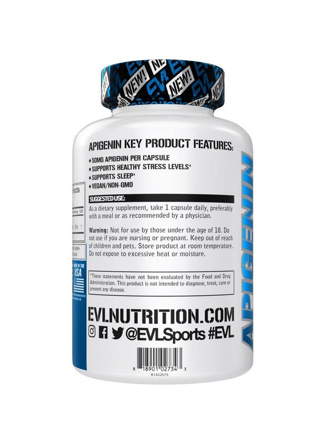 Evlution Pure Apigenin Supplement From Chamomile Extract Relaxing Apigenin 50Mg Bioflavonoid Stress And Mood Support Supplement Nutrition High Bioavailable Vegan Nongmo Herbal Sleep Supplement - Image 3