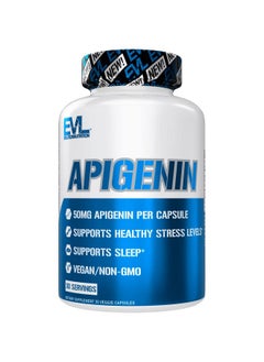 Evlution Pure Apigenin Supplement From Chamomile Extract Relaxing Apigenin 50Mg Bioflavonoid Stress And Mood Support Supplement Nutrition High Bioavailable Vegan Nongmo Herbal Sleep Supplement  - Image 1