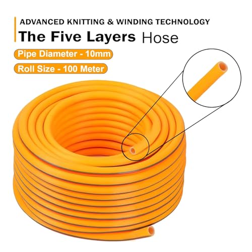 HYCO LABEL FLYMAX PVC High Pressure Hose Pipe 100M, KOREAN MADE, UV and Weather Resistant, Puncture Proof, Leak-Proof, Flexible Garden Hose for Agriculture, Car Wash, Outdoor Cleaning (8.5MM 5 LAYER) - Image 5