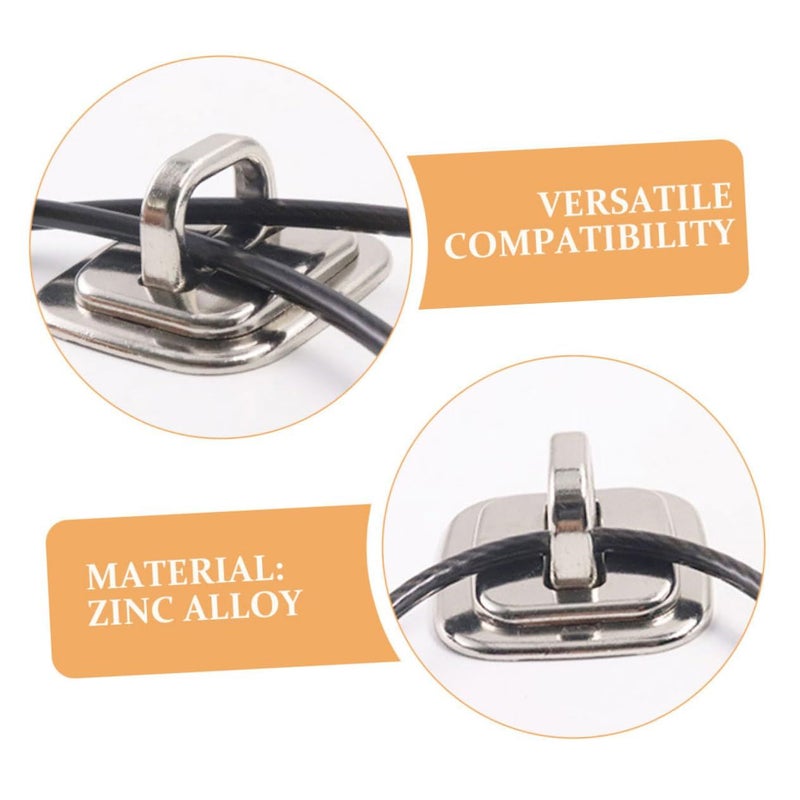 4-Pack Laptop Cable Lock Security Anchor Base Plate Theft Protection Office School Easy Use External Safety Lock - Image 4
