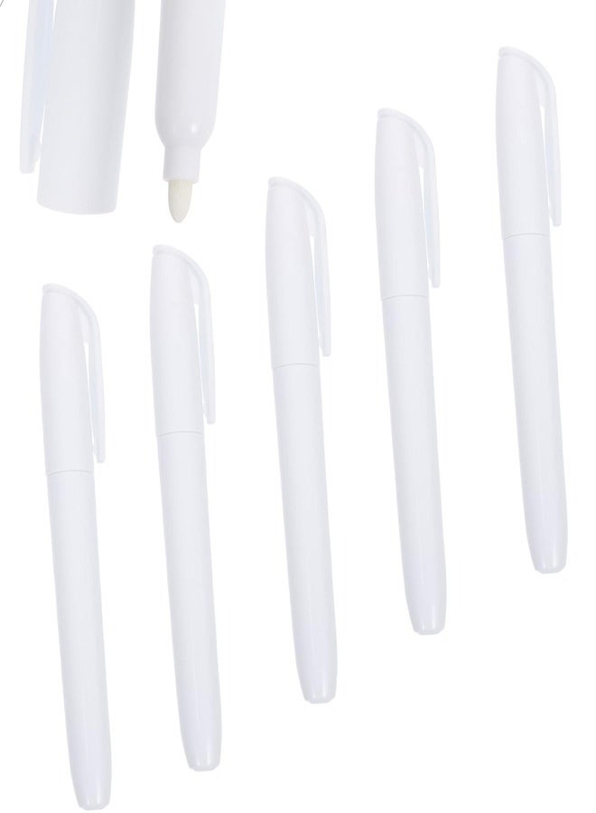 5 قطع من أقلام الطباشير السائل ذات الرأس الرفيع القابلة للمسح للسبورة البيضاء للكتابة على السبورة في المكتب والمدرسة - Image 1
