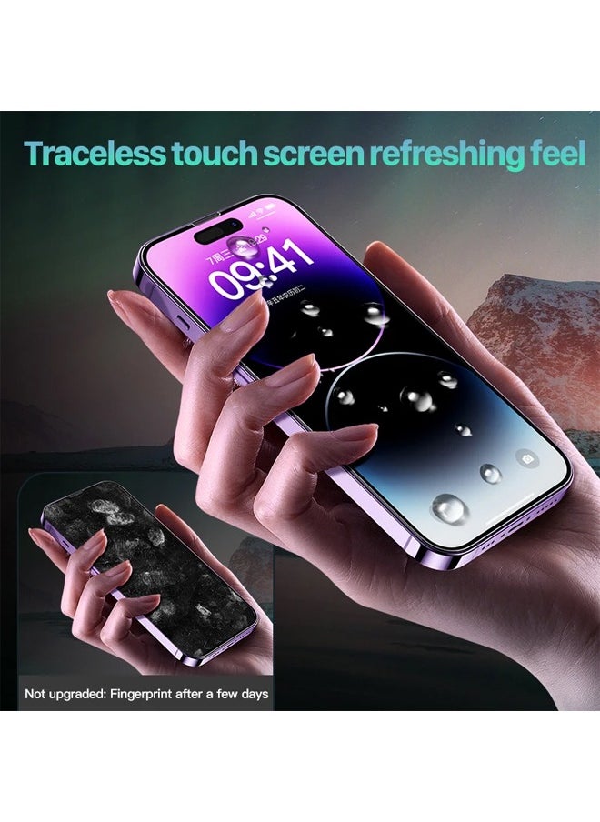 MIQIA Miqia High Definition High-quality Tempered Glass Protective Film For IPhone 15 Pro Max, Fully Covered Quick Fix Box 9H HD View Auto-Dust Removal Screen Protector  - Image 3
