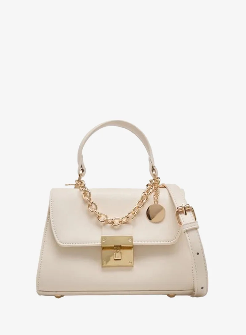Sasha Sasha Textured Crossbody Bag with Chain Accent Strap