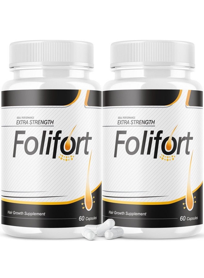 IDEAL PERFORMANCE أقراص نمو الشعر فولي فورت (عبوة 2) فلفورت فيتامينات قوية مراجعات مكملات (120 كبسولة)