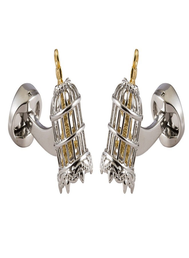 Knighthood Exclusive Bird Cage Cufflinks for Men - Image 1