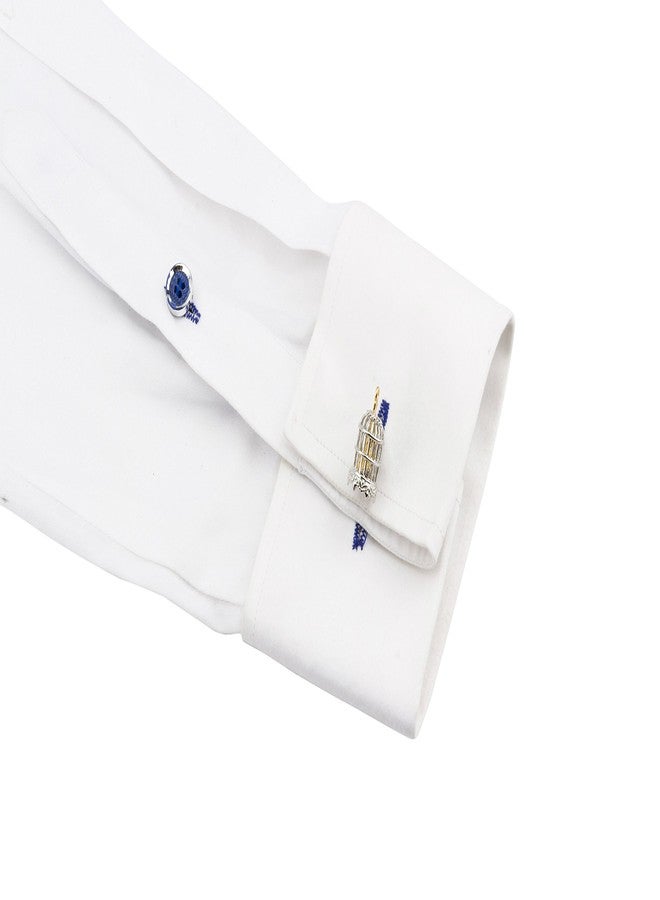 Knighthood Exclusive Bird Cage Cufflinks for Men - Image 3