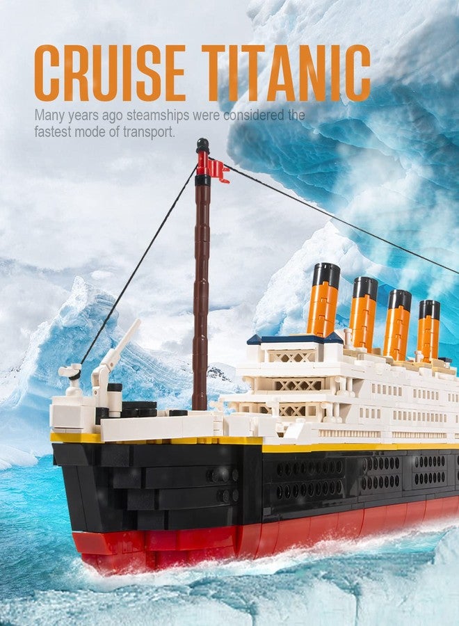 dOvOb Mini Blocks Titanic Building Set, 1288 Pieces Mini Bricks, Toys Gift for Adults and Kids - Image 3