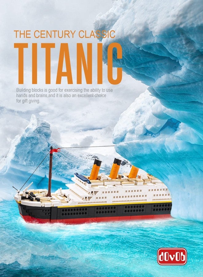 dOvOb Mini Blocks Titanic Building Set, 1288 Pieces Mini Bricks, Toys Gift for Adults and Kids - Image 2