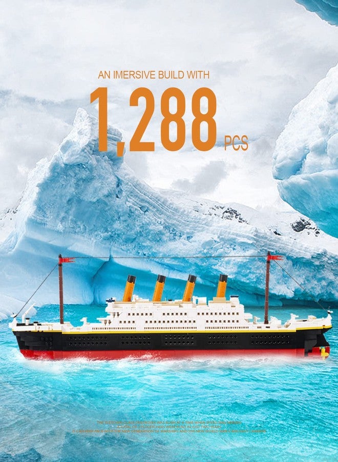 dOvOb Mini Blocks Titanic Building Set, 1288 Pieces Mini Bricks, Toys Gift for Adults and Kids - Image 4