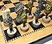 HPL World War 2 US vs Germany Chess Set Hand Painted WWalnut and Maple Color Board WW2 - Image 2